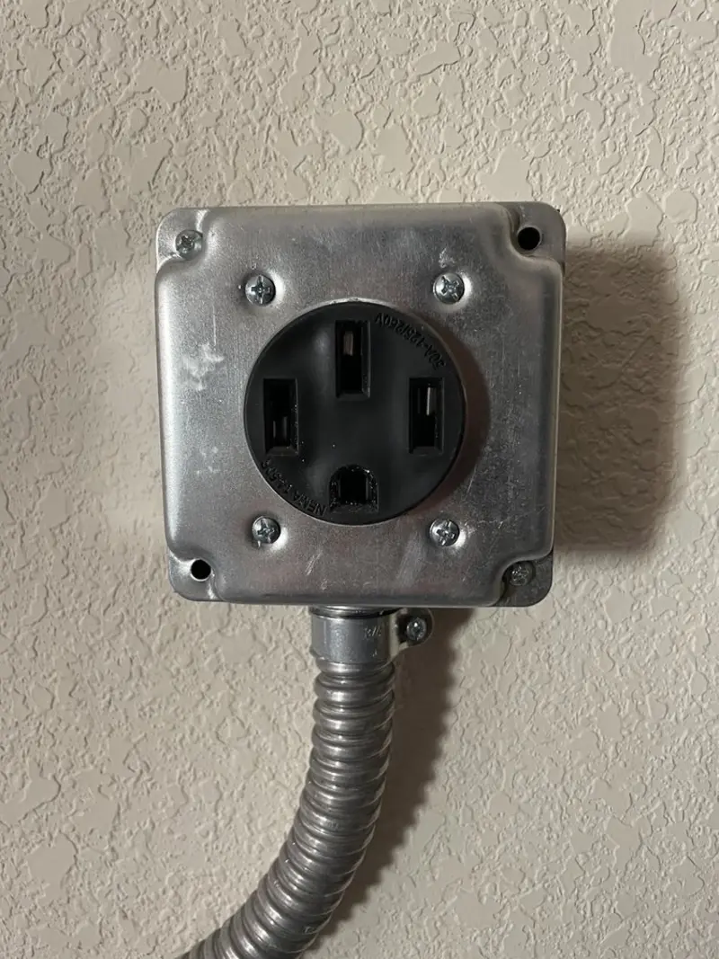 NEMA 14-50 outlet installed for Electrical Panel Upgrade in Hellam